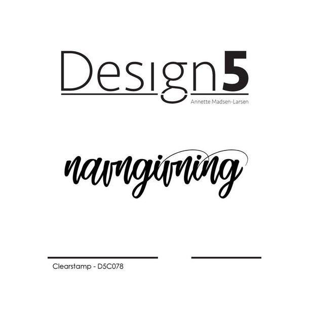 Design5 Clearstamp - navngivning - D5C078