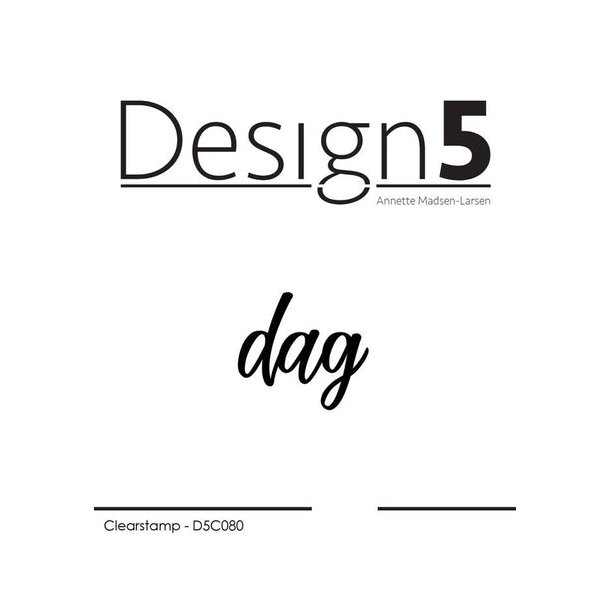 Design5 Clearstamp - dag - D5C080