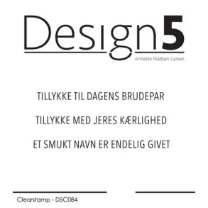 Design5 Clearstamp - Danske tekster - D5C084