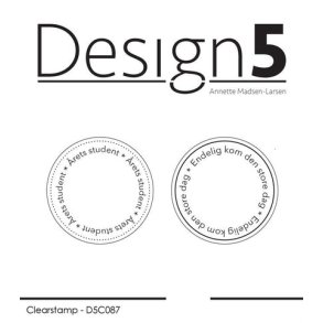 Design5 Clearstamp - Circles - Student & endelig kom - D5C087