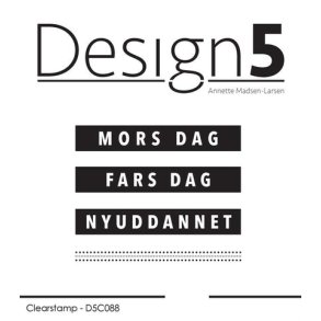 Design5 Clearstamp - Danske Boxord - D5C088