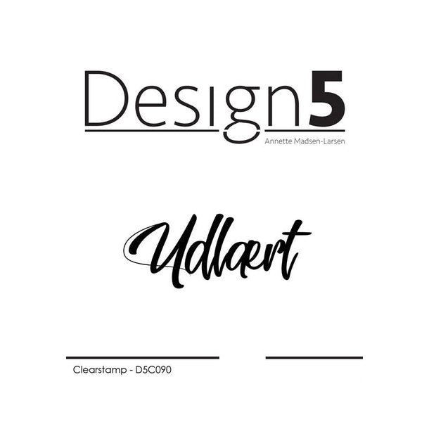 Design5 Clearstamp - Udlrt- D5C090