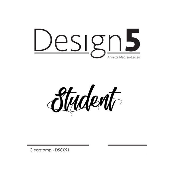 Design5 Clearstamp - Student - D5C091