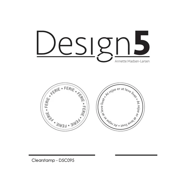 Design5 clearstamp "Circles - Ferie &amp; At rejse" D5C095