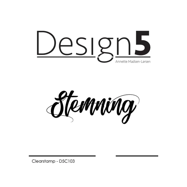 Design5 clearstamp "Stemning" D5C103