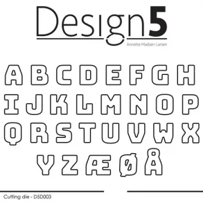 Design5 Dies - Small Alphabet - D5D003