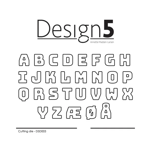 Design5 Dies - Small Alphabet - D5D003