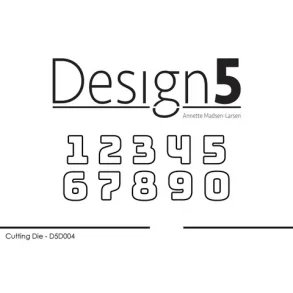 Design5 Dies - Small Numbers - D5D004