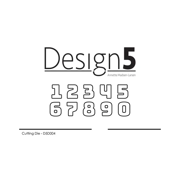 Design5 Dies - Small Numbers - D5D004