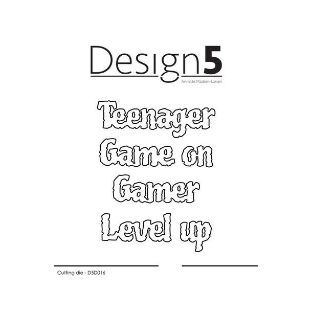 Design5 Dies - Teenager &amp; Gamers   - D5D016