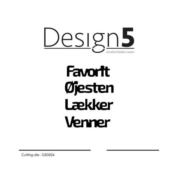 Design5 Dies - Danske tekster - D5D024