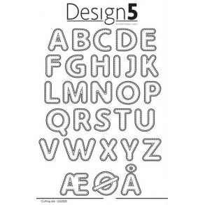 Design5 Dies - Dotted Alphabet - Upper Case - D5D025