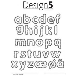 Design5 Dies - Dotted Alphabet - Lower Case - D5D026