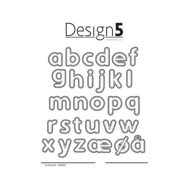 Design5 Dies - Dotted Alphabet - Lower Case - D5D026