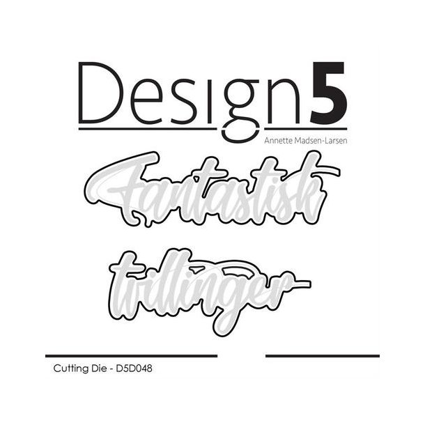  Design5 Dies - Skyggedies - Tvillinger + Fantastisk - D5D048