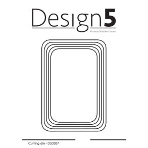 Design5 Dies - Rectangle rounded corner - D5D057