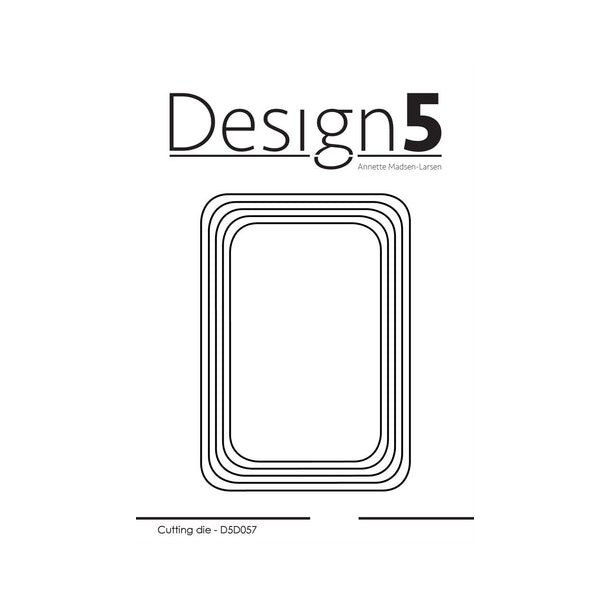 Design5 Dies - Rectangle rounded corner - D5D057