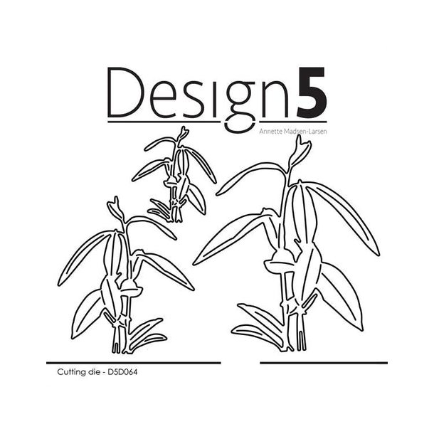 Design5 Dies - Tall Leaves - D5D064