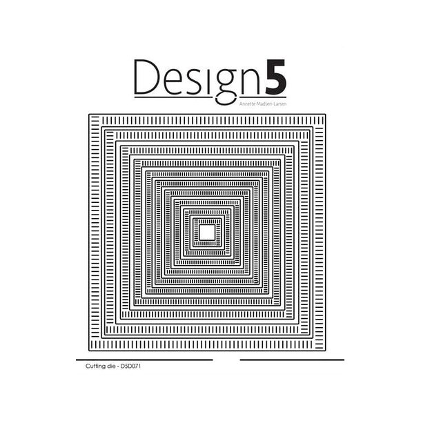 Design5 Dies - Square - Stripes  - D5D071