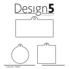 Design5 Dies - Small tags  - D5D072