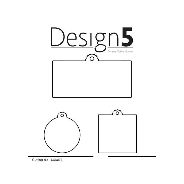 Design5 Dies - Small tags  - D5D072