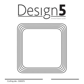 Design5 Dies - Square rounded  - D5D075