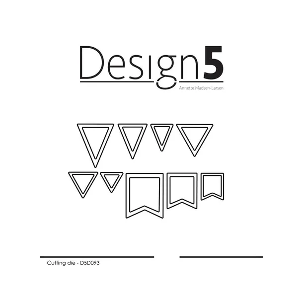 Design5 dies  "Small Banner Tags" D5D093