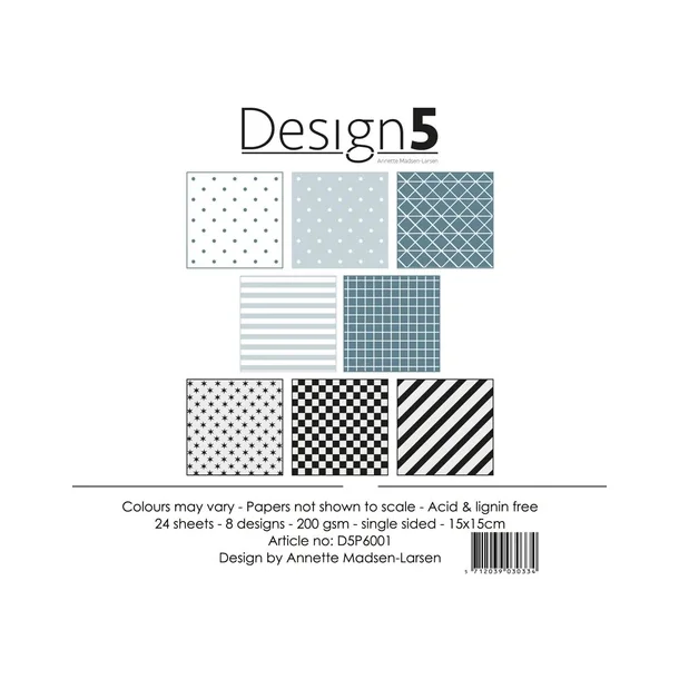 Design5 Paperpad 15x15cm - Night Sky - DSP6001