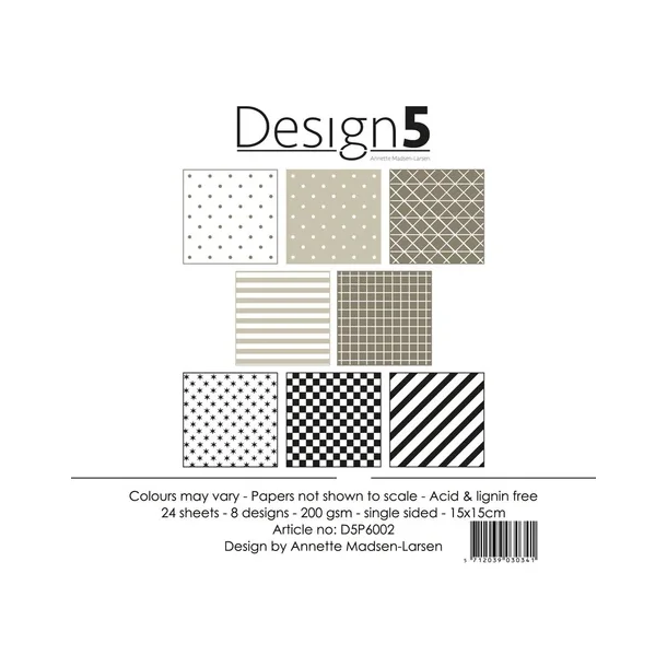 Design5 Paperpad 15x15cm - Cosmic Latte - DSP6002