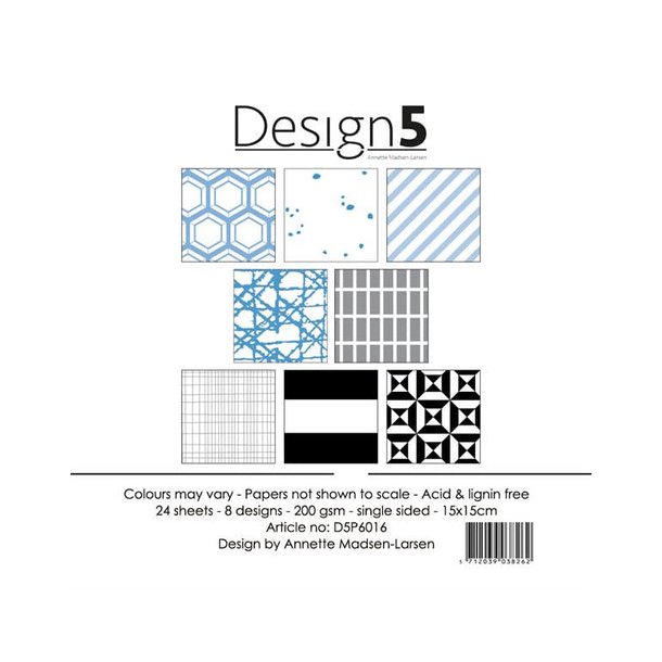 Design5 Paperpad 15x15cm - Space Blue Sky DP6016