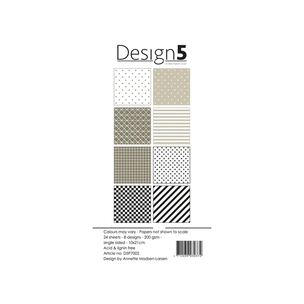 Design5 Paperpad 10x21cm - Cosmic Latte - DSP7002