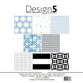 Design5 Paperpad 30,5x30,5 - Space Blue Sky  D5P8016