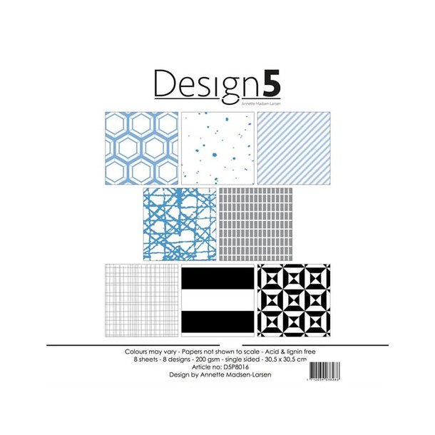 Design5 Paperpad 30,5x30,5 - Space Blue Sky  D5P8016