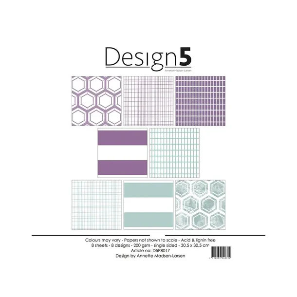 Design5 Paperpad 30,5x30,5 - Purple Sky D5P8017