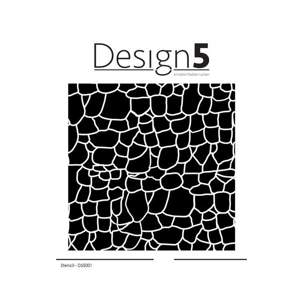 Design5 Stencil - Stone wall -  D5S001