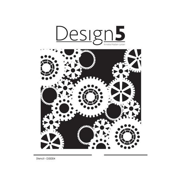 Design5 Stencil - Gears -  D5S004