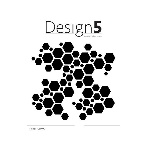 Design5 Stencil - Hexagon -  D5S006