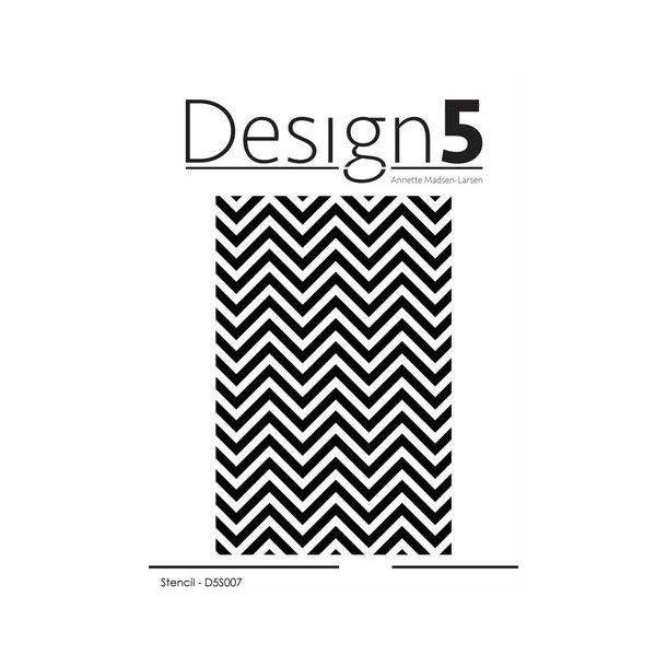 Design5 Stencil Zig Zag D5s007 Design5 Stencil Larsen Hobby