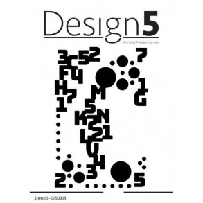 Design5 Stencil - Mixed Media  -  D5S008