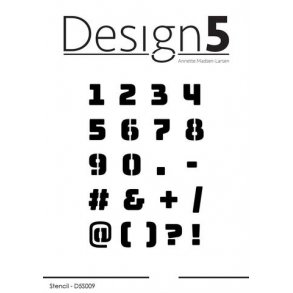 Design5 Stencil - Numbers  -  D5S009