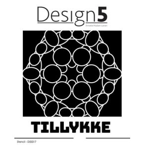  Design5 Stencil - Tatting Pattern w/Tillykke -  D5S017