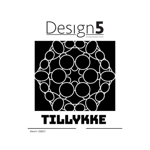  Design5 Stencil - Tatting Pattern w/Tillykke -  D5S017