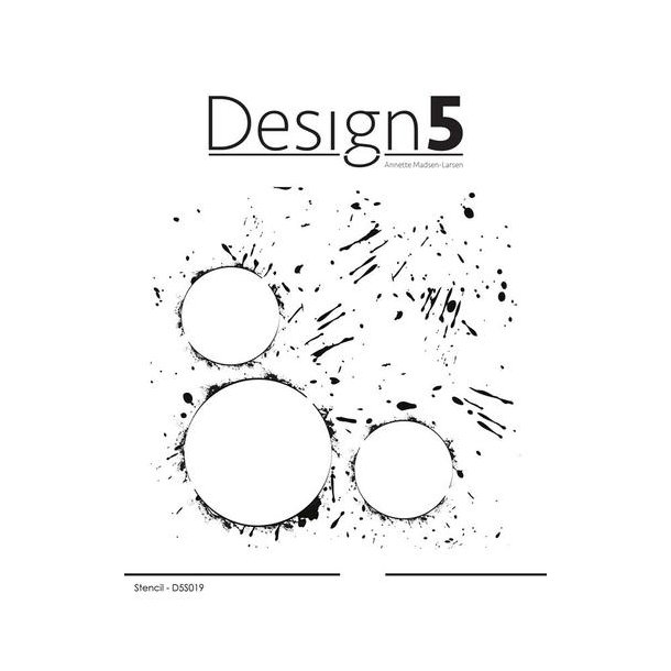 Design5 Stencil - Splats -  D5S019