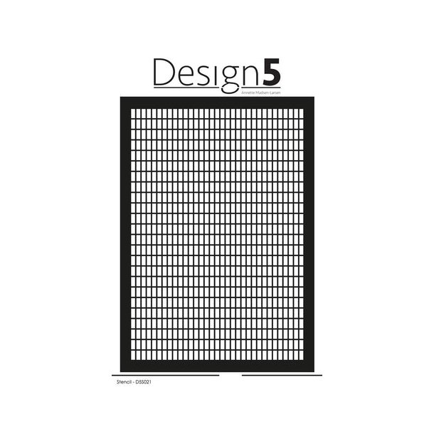 Design5 Stencil - Small Rectangles  -  D5S021