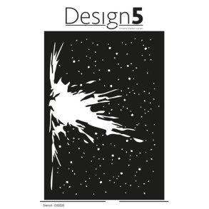Design5 Stencil - Splat & Dots  -  D5S025