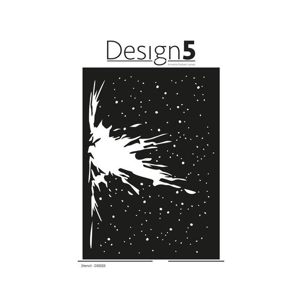 Design5 Stencil - Splat &amp; Dots  -  D5S025