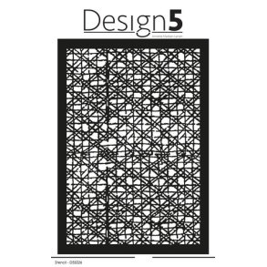 Design5 Stencil - Crooked Squares  -  D5S026
