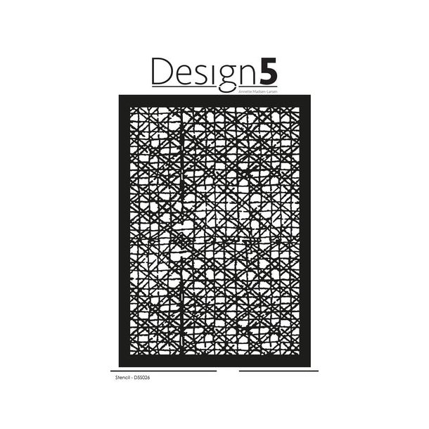 Design5 Stencil - Crooked Squares  -  D5S026