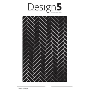 Design5 Stencil - Herringbone  -  D5S028