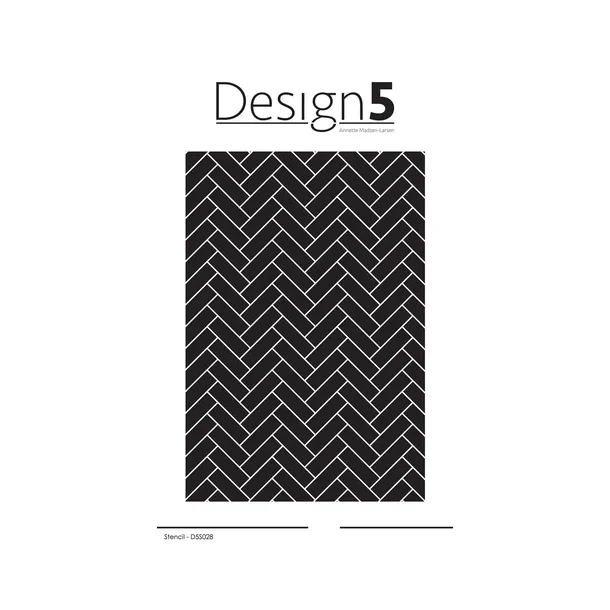 Design5 Stencil - Herringbone  -  D5S028